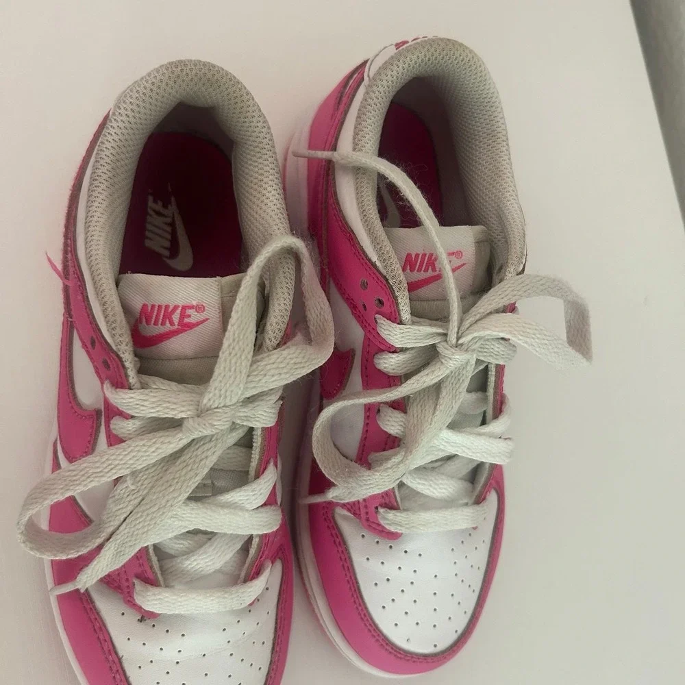 Nike Dunk Low Pink White Kids Girls Shoes Sneakers 1Y